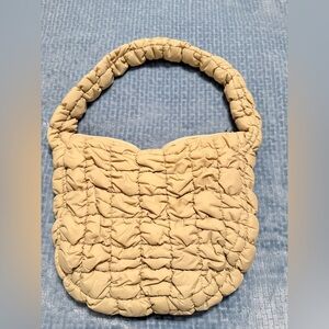 Cream Quilted Women's Bag